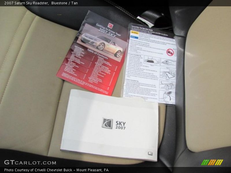 Bluestone / Tan 2007 Saturn Sky Roadster