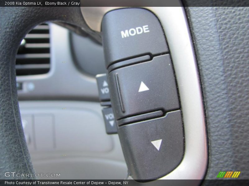 Ebony Black / Gray 2008 Kia Optima LX
