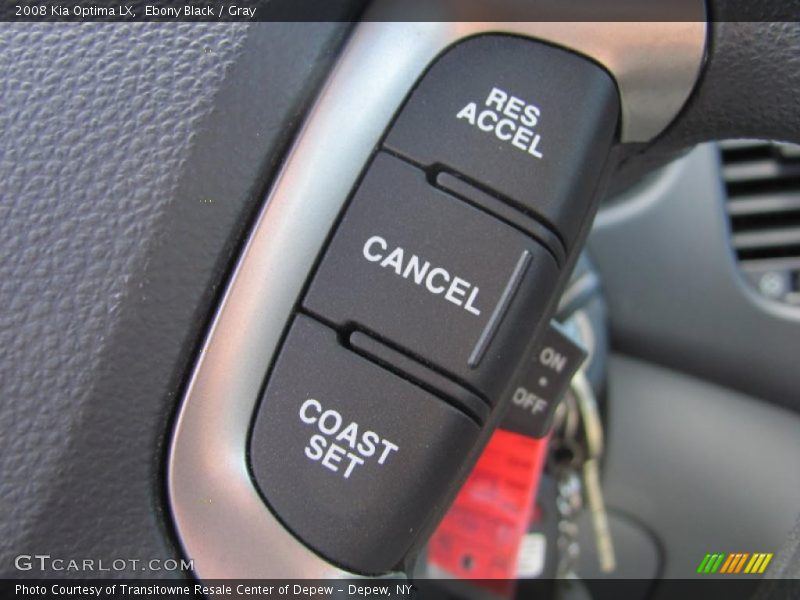 Ebony Black / Gray 2008 Kia Optima LX