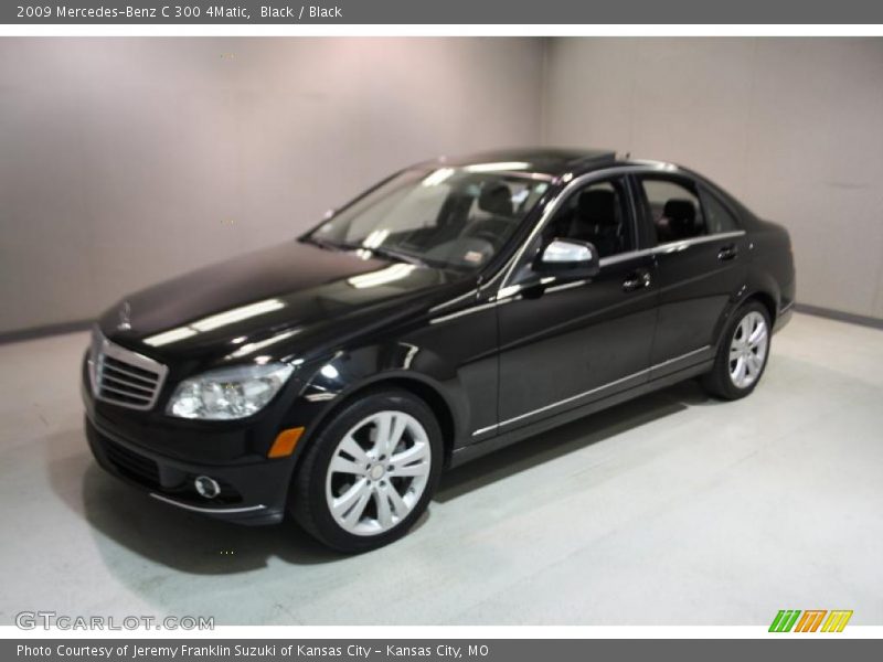 Black / Black 2009 Mercedes-Benz C 300 4Matic