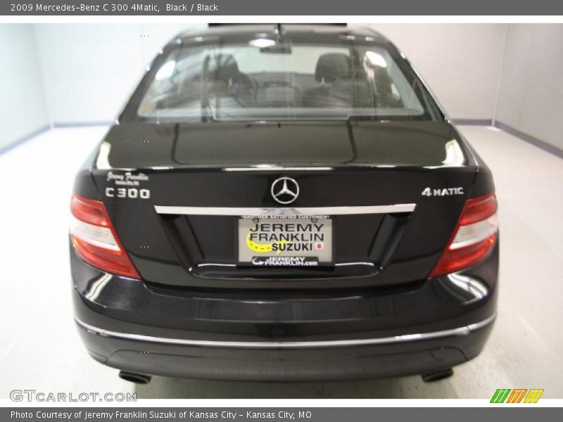Black / Black 2009 Mercedes-Benz C 300 4Matic