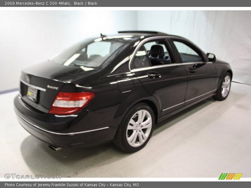 Black / Black 2009 Mercedes-Benz C 300 4Matic