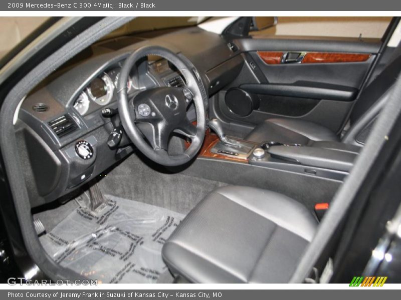Black / Black 2009 Mercedes-Benz C 300 4Matic