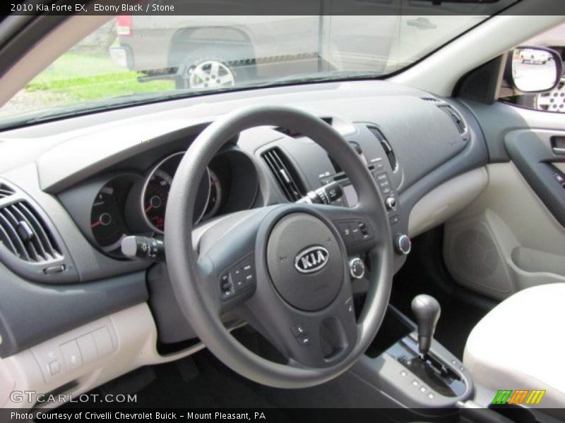 Ebony Black / Stone 2010 Kia Forte EX