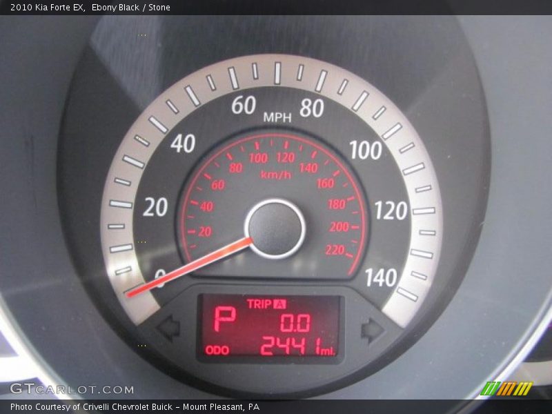 Ebony Black / Stone 2010 Kia Forte EX