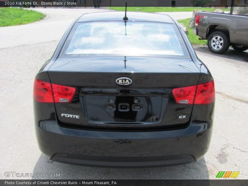 Ebony Black / Stone 2010 Kia Forte EX