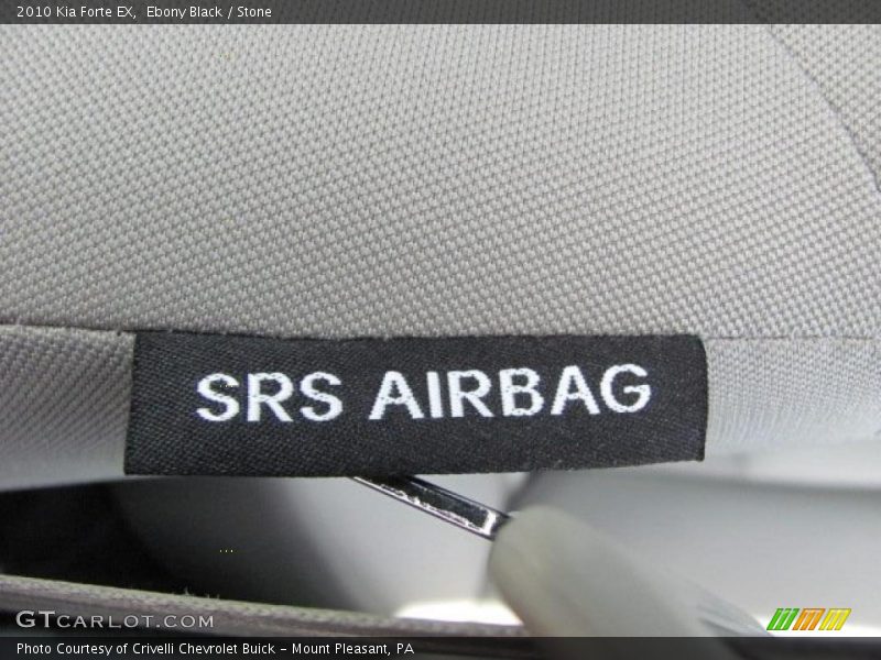 Ebony Black / Stone 2010 Kia Forte EX