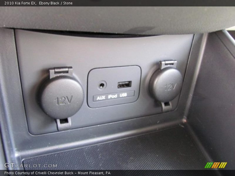 Ebony Black / Stone 2010 Kia Forte EX