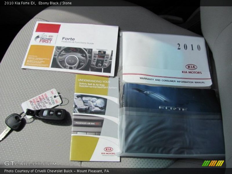 Ebony Black / Stone 2010 Kia Forte EX
