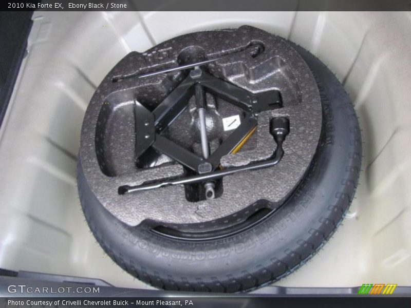 Ebony Black / Stone 2010 Kia Forte EX