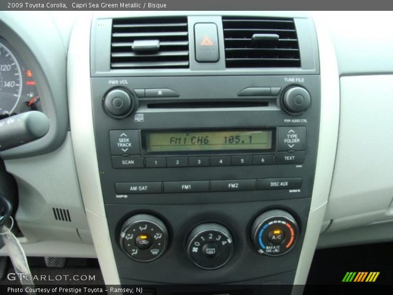 Capri Sea Green Metallic / Bisque 2009 Toyota Corolla