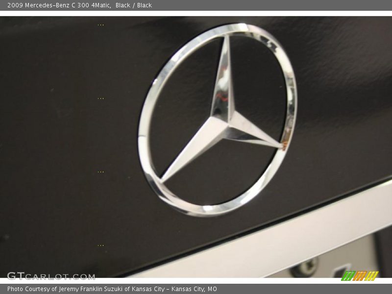 Black / Black 2009 Mercedes-Benz C 300 4Matic