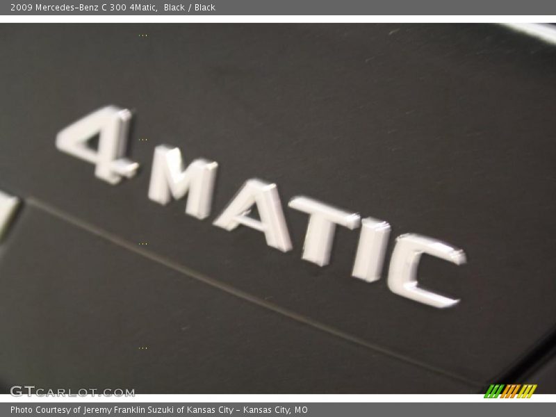 Black / Black 2009 Mercedes-Benz C 300 4Matic