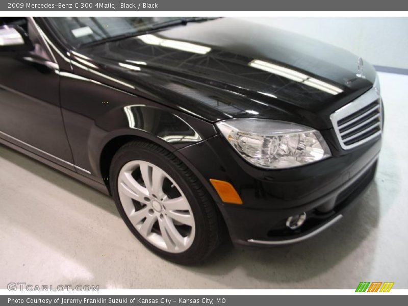 Black / Black 2009 Mercedes-Benz C 300 4Matic