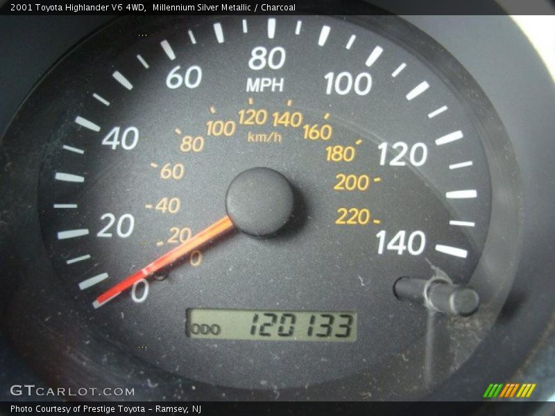 Millennium Silver Metallic / Charcoal 2001 Toyota Highlander V6 4WD