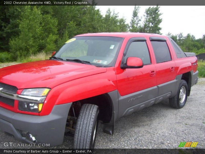 Victory Red / Graphite 2002 Chevrolet Avalanche 4WD