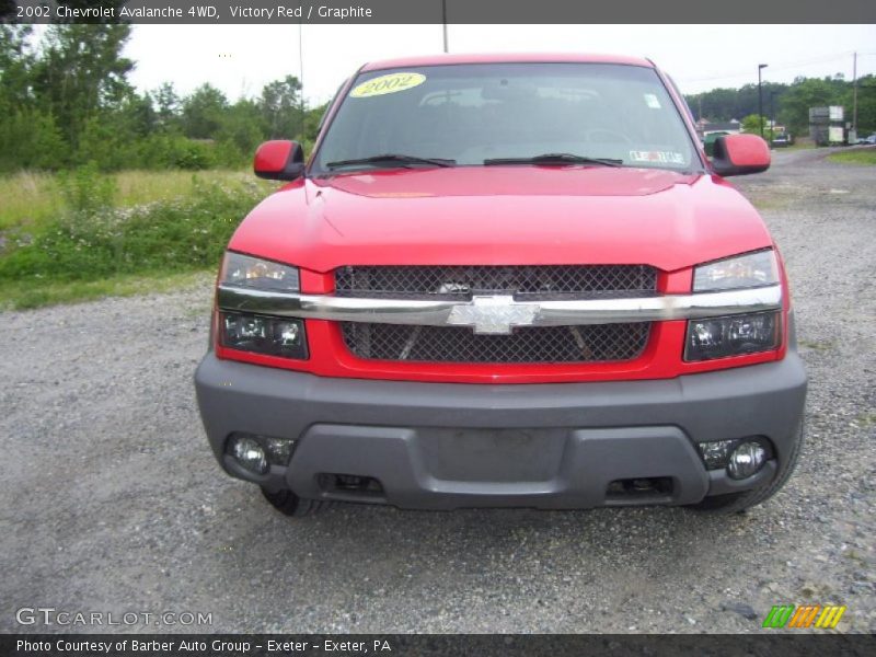 Victory Red / Graphite 2002 Chevrolet Avalanche 4WD