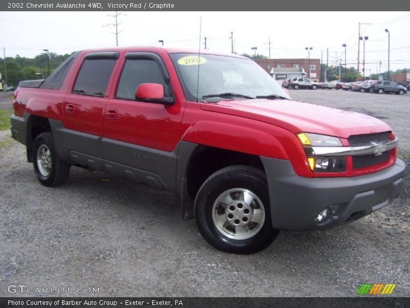 Victory Red / Graphite 2002 Chevrolet Avalanche 4WD