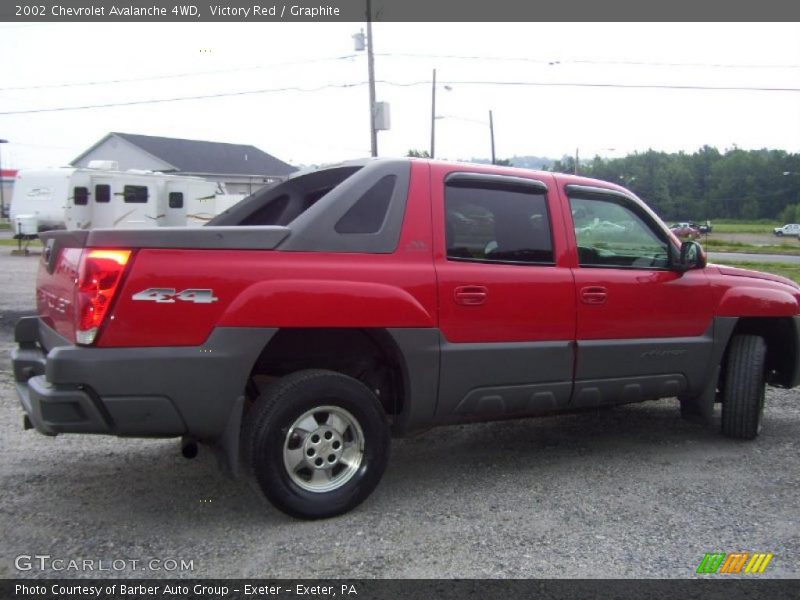 Victory Red / Graphite 2002 Chevrolet Avalanche 4WD