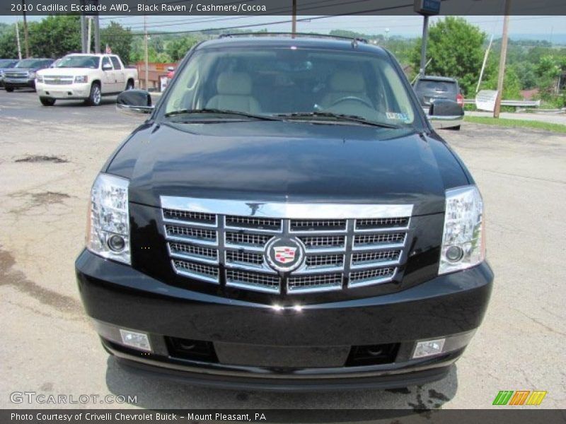 Black Raven / Cashmere/Cocoa 2010 Cadillac Escalade AWD