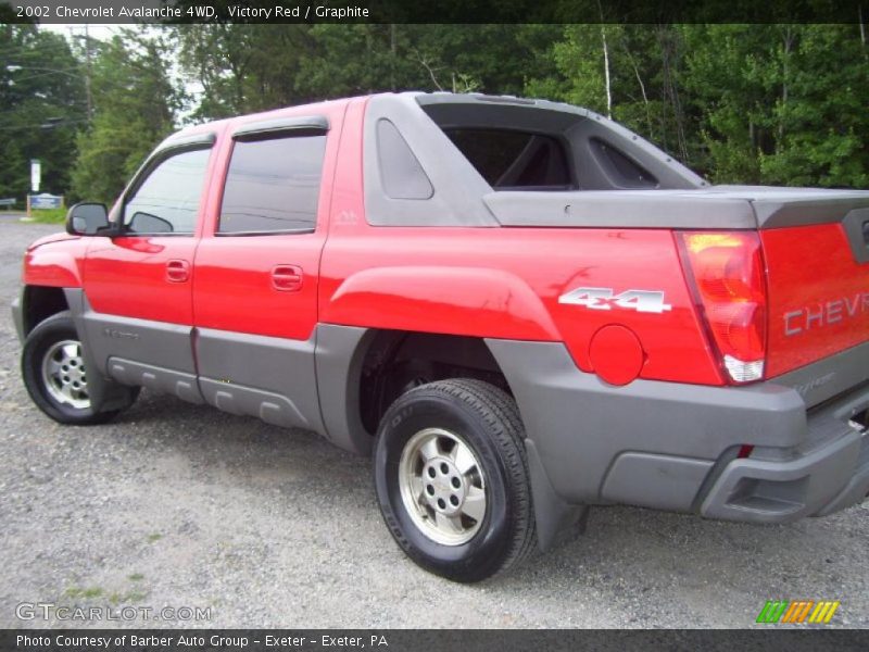 Victory Red / Graphite 2002 Chevrolet Avalanche 4WD