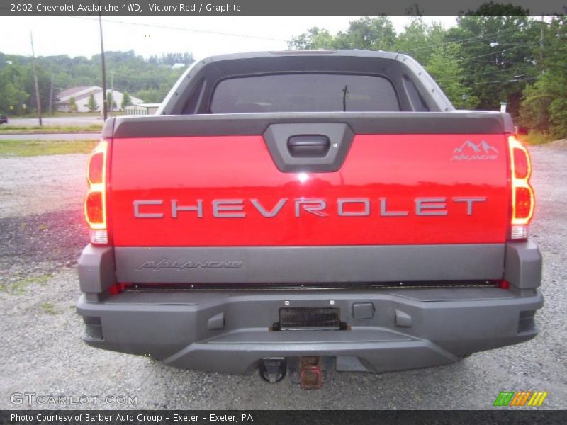 Victory Red / Graphite 2002 Chevrolet Avalanche 4WD