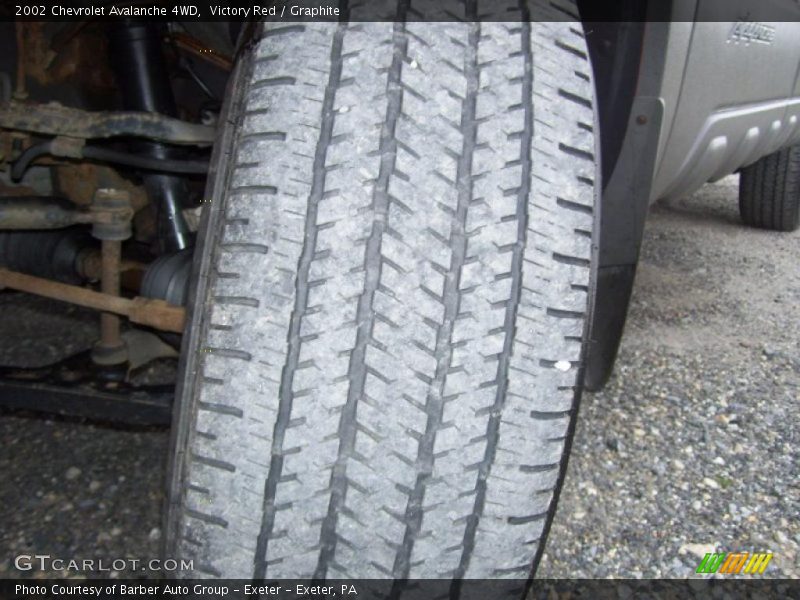 Victory Red / Graphite 2002 Chevrolet Avalanche 4WD