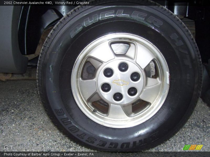 Victory Red / Graphite 2002 Chevrolet Avalanche 4WD