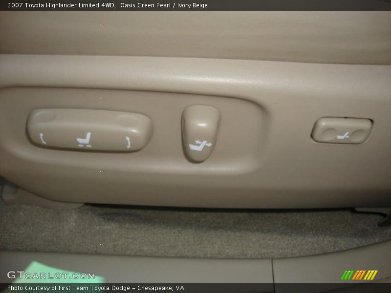 Oasis Green Pearl / Ivory Beige 2007 Toyota Highlander Limited 4WD