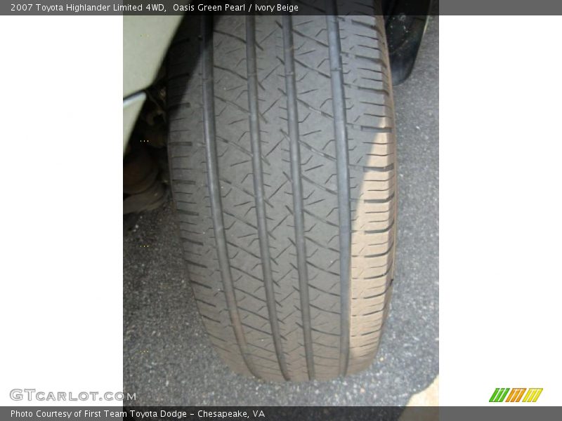 Oasis Green Pearl / Ivory Beige 2007 Toyota Highlander Limited 4WD