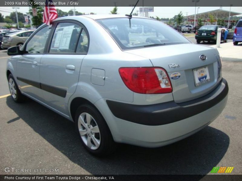 Polar Blue / Gray 2009 Kia Rio LX Sedan