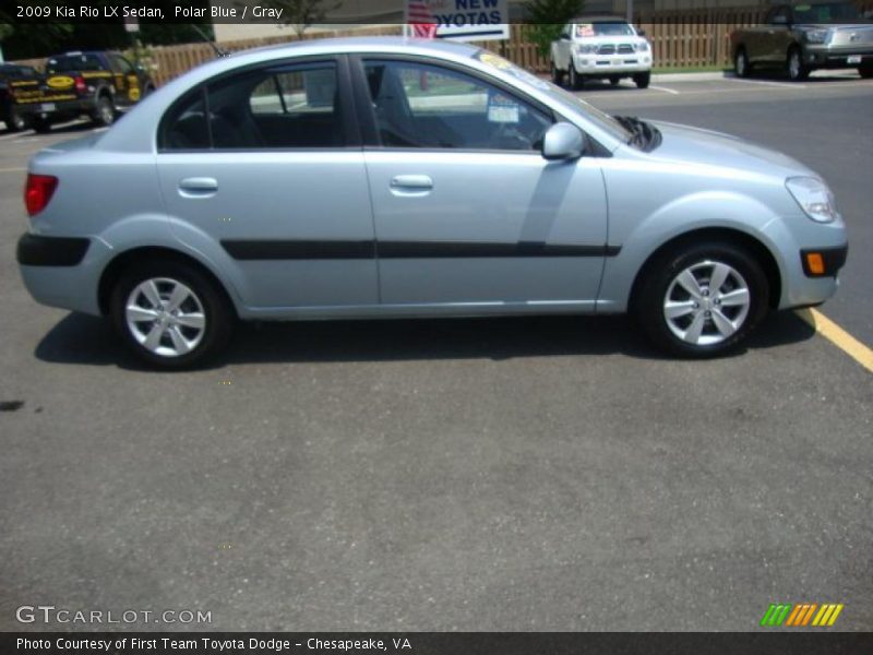 Polar Blue / Gray 2009 Kia Rio LX Sedan
