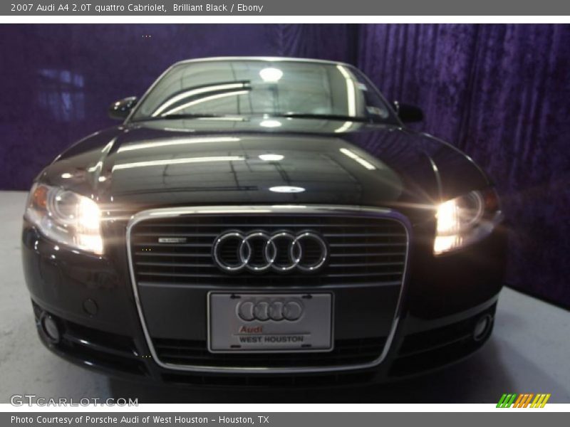 Brilliant Black / Ebony 2007 Audi A4 2.0T quattro Cabriolet