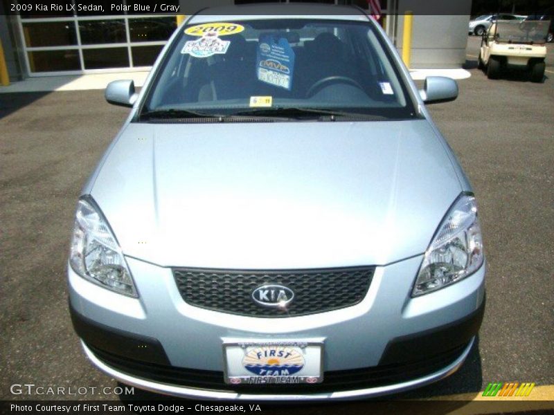 Polar Blue / Gray 2009 Kia Rio LX Sedan