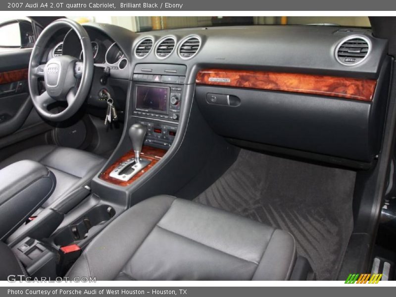Brilliant Black / Ebony 2007 Audi A4 2.0T quattro Cabriolet