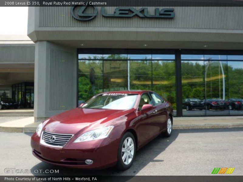 Royal Ruby Red Metallic / Cashmere 2008 Lexus ES 350