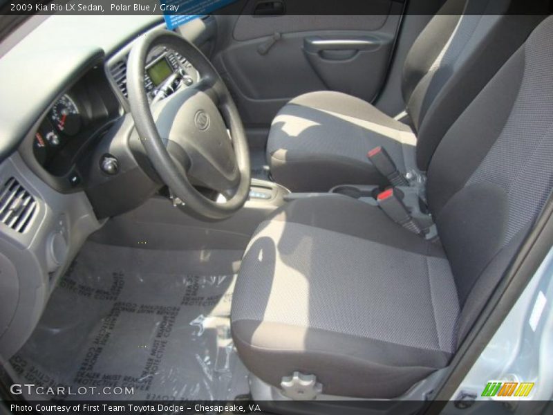 Polar Blue / Gray 2009 Kia Rio LX Sedan