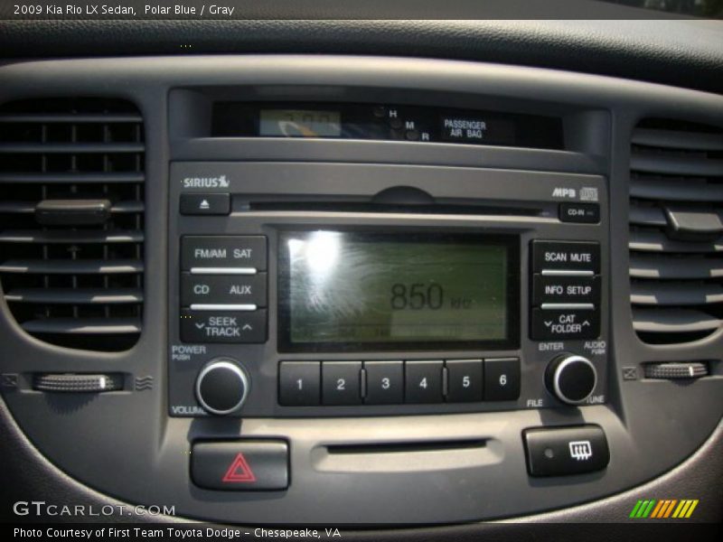 Polar Blue / Gray 2009 Kia Rio LX Sedan