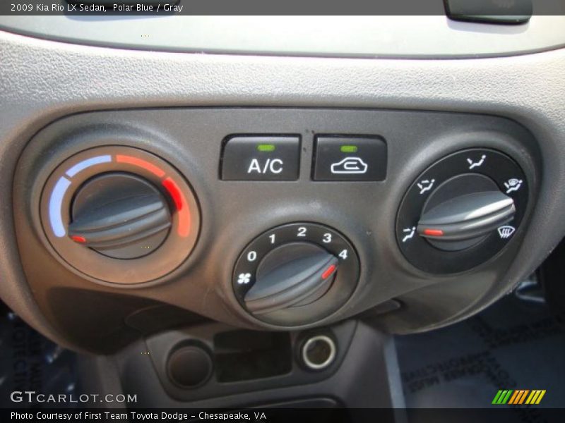 Polar Blue / Gray 2009 Kia Rio LX Sedan