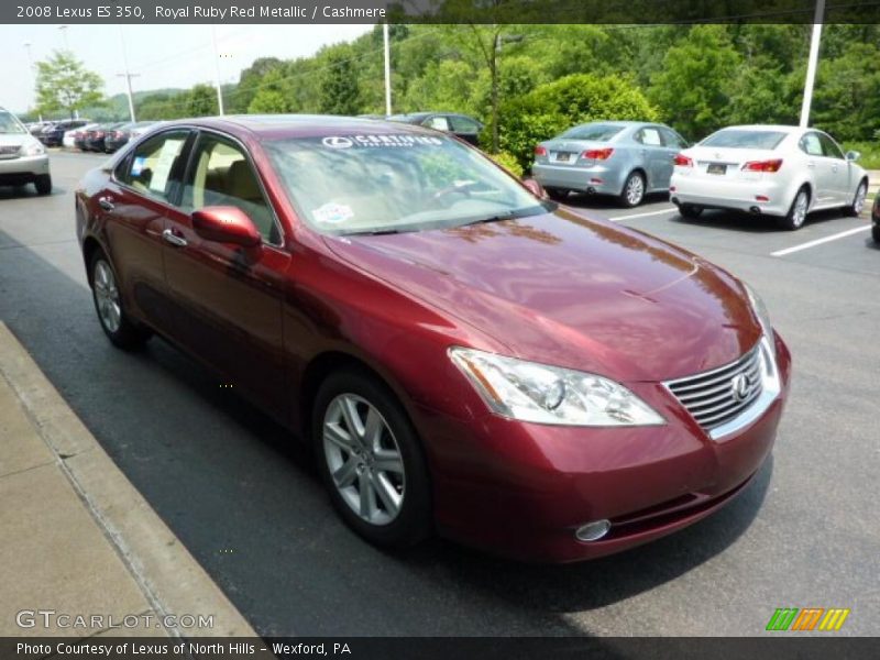 Royal Ruby Red Metallic / Cashmere 2008 Lexus ES 350