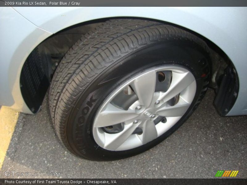 Polar Blue / Gray 2009 Kia Rio LX Sedan