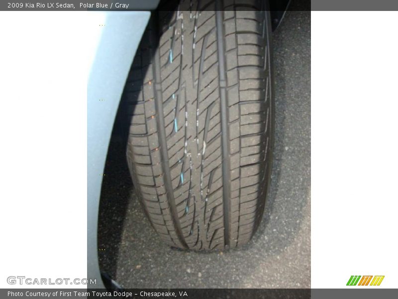 Polar Blue / Gray 2009 Kia Rio LX Sedan