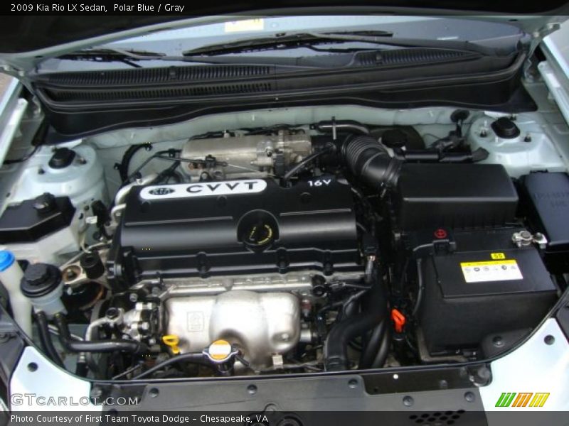 Polar Blue / Gray 2009 Kia Rio LX Sedan