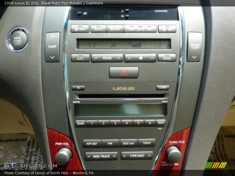 Royal Ruby Red Metallic / Cashmere 2008 Lexus ES 350