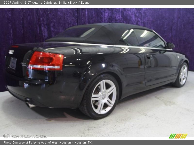 Brilliant Black / Ebony 2007 Audi A4 2.0T quattro Cabriolet