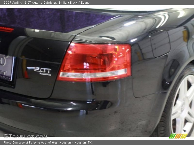 Brilliant Black / Ebony 2007 Audi A4 2.0T quattro Cabriolet
