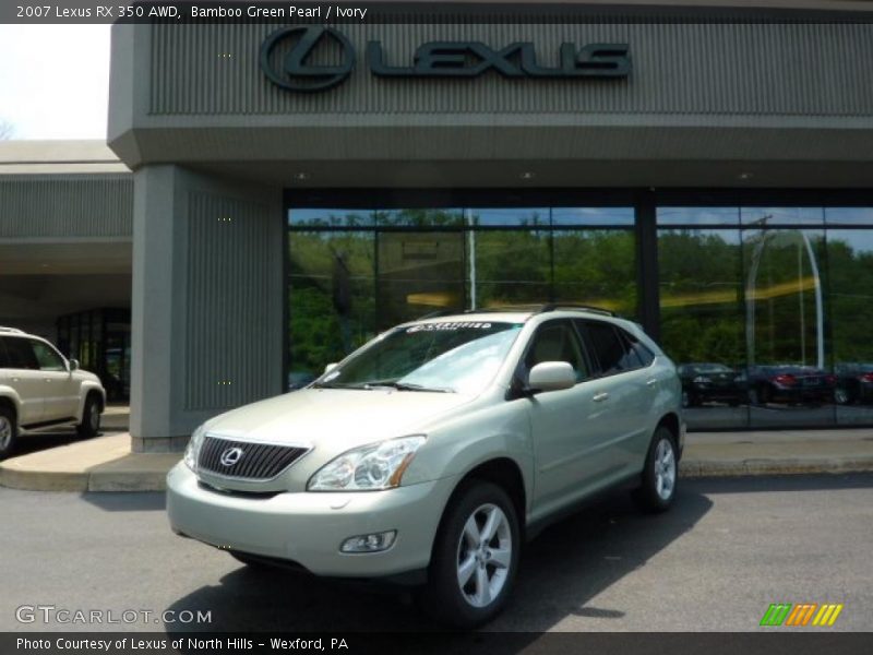Bamboo Green Pearl / Ivory 2007 Lexus RX 350 AWD
