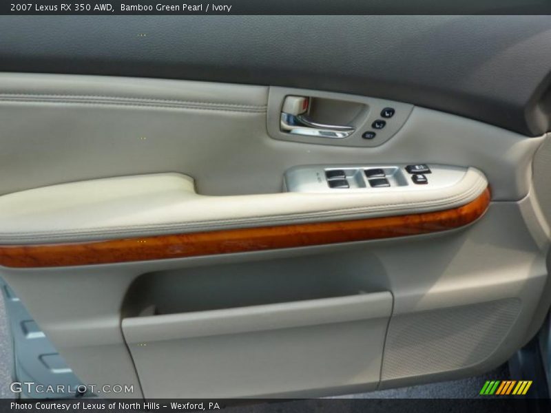 Bamboo Green Pearl / Ivory 2007 Lexus RX 350 AWD
