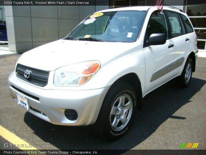 Frosted White Pearl / Dark Charcoal 2004 Toyota RAV4