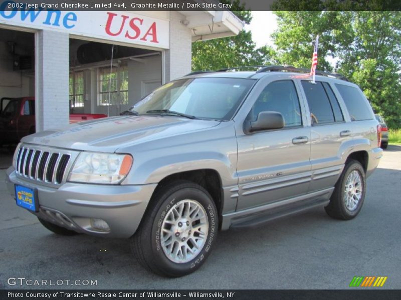 Graphite Metallic / Dark Slate Gray 2002 Jeep Grand Cherokee Limited 4x4
